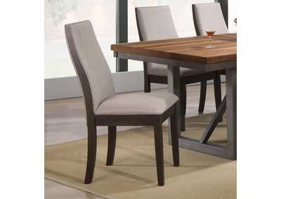 Spring Creek Upholstered Side Chairs Grey (Set of 2)