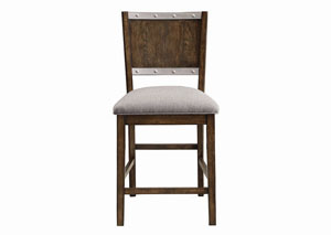 Image for Dark Ash Wood Counter Height Chair (Set of 2)