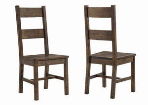 Image for Rustic Golden Brown Dining Chair (Set of 2)