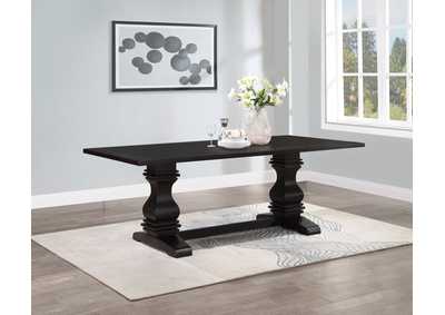 Image for Parkins Double Pedestals Dining Table Rustic Espresso