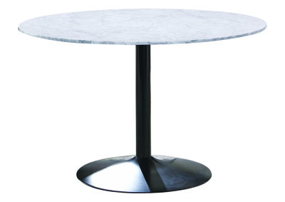 Image for Modern White And Black Dining Table