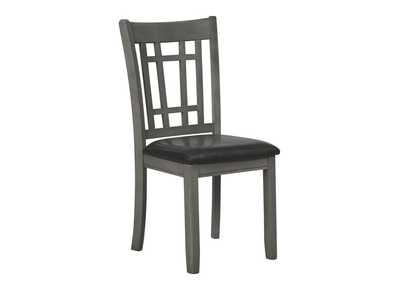 Image for Lavon Padded Dining Side Chairs Espresso And Medium Grey (Set Of 2)