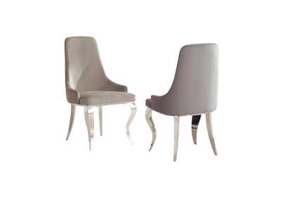 Image for Antoine Upholstered Demi Arm Dining Chairs (Set Of 2)