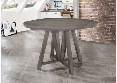 Image for Athens Round Counter Height Table With Drop Leaf Barn Grey
