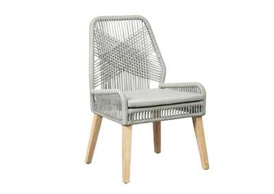 Image for Nakia Woven Back Side Chairs Grey (Set Of 2)