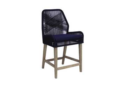 Image for Nakia Woven Rope Back Counter Height Stools (Set of 2)