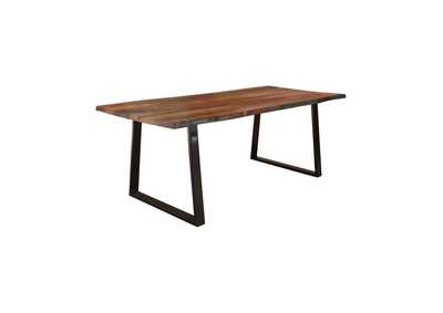 Image for Ditman Live Edge Dining Table Grey Sheesham And Black