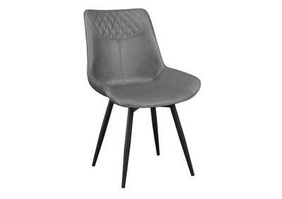 Image for Brassie Upholstered Side Chairs Grey (Set Of 2)