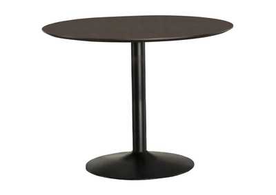 Image for Cora Round Dining Table Walnut And Black