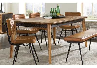 Partridge Wooden Dining Table Natural Sheesham,Coaster Furniture