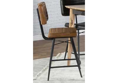 Image for Partridge Upholstered Counter Height Stools With Footrest (Set Of 2)
