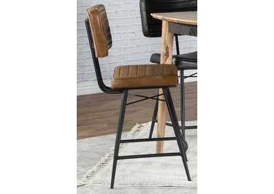 Image for Partridge Upholstered Counter Height Stools with Footrest (Set of 2)