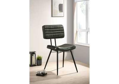 Image for Partridge Padded Side Chairs Espresso and Black (Set of 2)