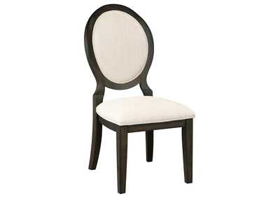 Image for Twyla Upholstered Dining Chairs With Oval Back (Set Of 2) Cream And Dark Cocoa