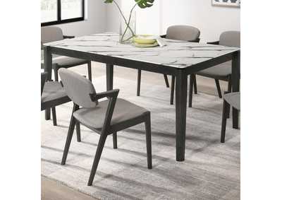 Image for Stevie Rectangular Dining Table With Faux Marble Top
