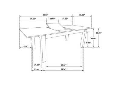 Jakob 5-piece Rectangular Dining Set Grey and Black,Coaster Furniture