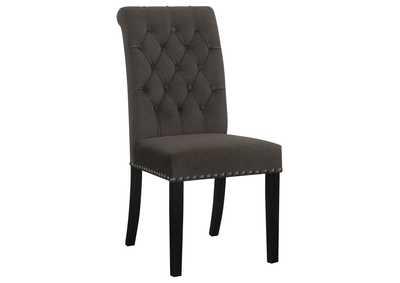 Image for Upholstered Tufted Side Chairs With Nailhead Trim (Set Of 2)