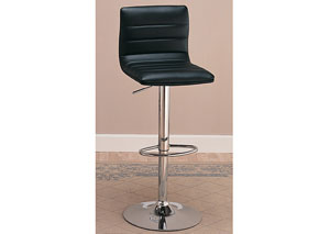 Image for Black & Chrome Bar Stool (Set of 2)