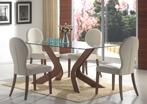 Image for Glass Top Dining Table