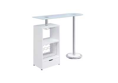 Image for Contemporary White Bar Table