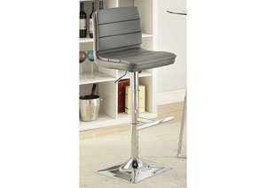 Image for Grey Adjustable Bar Stool (Set Of Two)