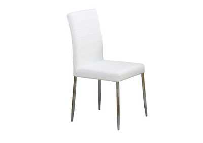Image for Vance Upholstered Dining Chairs White (Set Of 4)