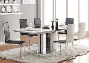 Image for Broderick Modern White Dining Table