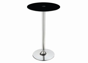 Image for Black Bar Table (Black Glass)