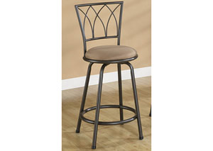 Image for Brown & Black Bar Stool (Set of 2)