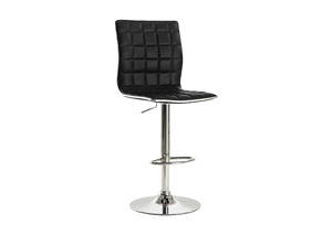 Image for Waffle Black Adjustable Bar Stool (Set of 2)