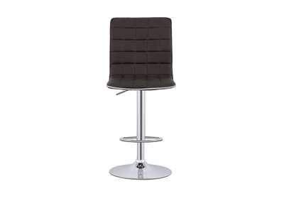 Ashbury Upholstered Adjustable Bar Stools Black and Chrome (Set of 2),Coaster Furniture