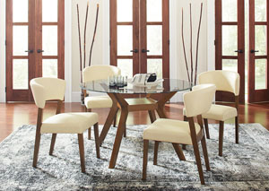 Image for Walnut Dining Table w/4 Side Chairs