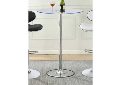 Image for Thea LED Bar Table Chrome and Clear