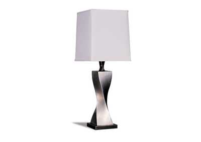 Silver Accent Contemporary Antique Silver Table Lamp