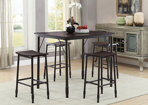 Image for Black 5 PC Dining Set