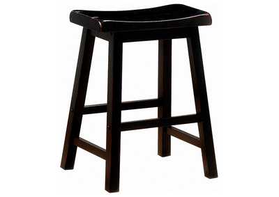 Image for Durant Wooden Counter Height Stools Black (Set of 2)
