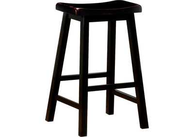 Image for Durant Wooden Bar Stools Black (Set Of 2)