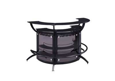Image for Dallas Curved Bar Unit Smoke And Black, Set Of 3