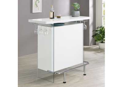 Image for Acosta Rectangular Bar Unit With Footrest And Glass Side Panels