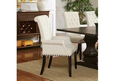 Image for Mapleton Tufted Back Upholstered Arm Chair Beige