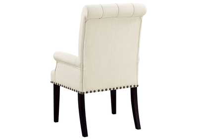 Mapleton Tufted Back Upholstered Arm Chair Beige,Coaster Furniture
