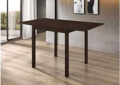 Kelso Rectangular Dining Table with Drop Leaf Cappuccino,Coaster Furniture