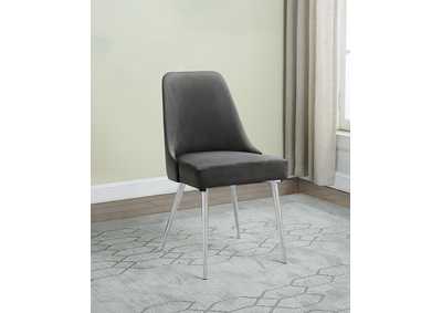 Image for Cabianca Curved Back Side Chairs Grey (Set of 2)