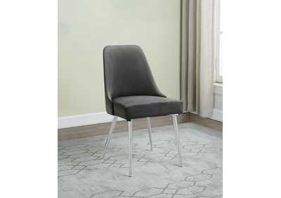 Cabianca Curved Back Side Chairs Grey (Set of 2)