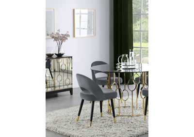 Image for Lindsey Arched Back Upholstered Side Chairs Grey (Set of 2)