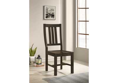 Image for Calandra Slat Back Side Chairs Vintage Java (Set of 2)