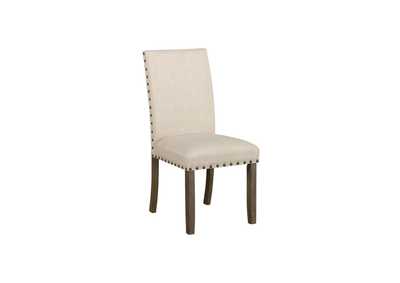 Image for Coleman Upholstered Side Chairs Beige And Rustic Brown (Set Of 2)