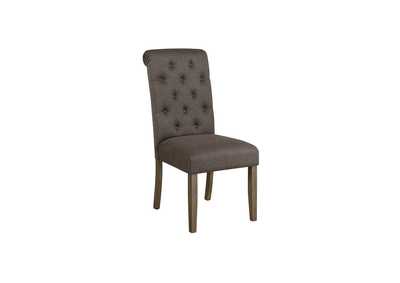 Image for Jonell Tufted Back Side Chairs Rustic Brown and Grey (Set of 2)