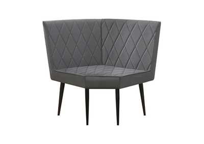 Image for Moxee Upholstered Tufted Corner Bench Grey