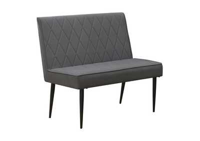 Moxee Upholstered Tufted Short Bench Grey